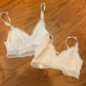 2 NWT lace bralettes